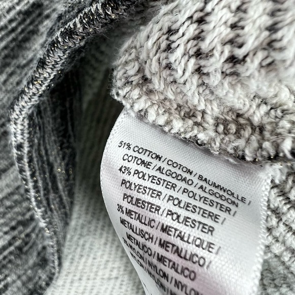 Anthropologie Saturday Sunday Medium Glitter Sparkle Cropped Hoodie Jacket Top - Picture 3 of 8